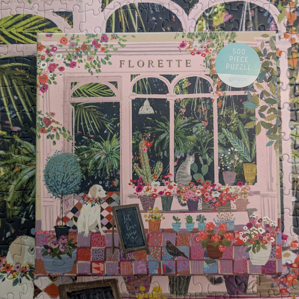 Florette 500-Piece Puzzle by Galison. EUC.